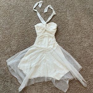 Cute ivory and sequin dress!